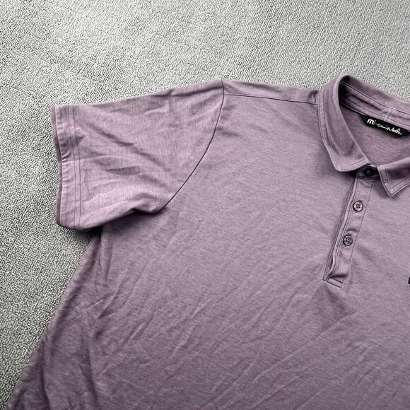 Travis Mathew Polo Shirt Adult Large Red Short Sleeve Golfing Casual Men's - Picture 2 of 14